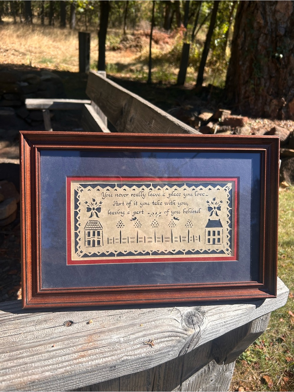 Vintage cottage core picture frame
